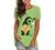 St Patrick's Day Tie Dye Crew Neck T Shirts for Women Funny Green Gnome Clover Print Short Sleeve Graphic Tees T-Shirt