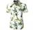 JOGAL Women's Floral Blouse Casual Button Down Short Sleeve Aloha Hawaiian Shirt