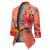 Womens Casual Work Office Draped Open Front Blazer Jacket Plus Size Loose Solid Color Ruched 3/4 Sleeve Blazers Suit