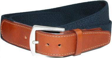 CrookhornDavis Dress Belt for Men, Cotton, Elastic, and Leather Accessories