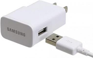 Samsung Universal Travel Charger for Galaxy S3/S4/Note 2 - Non-Retail Packaging - White