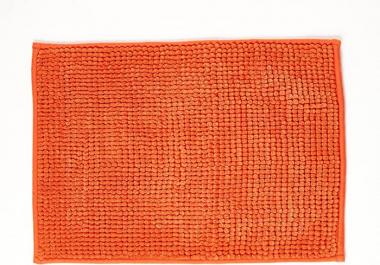 YAMAFOO Chenille Bathroom Rug, Soft Shaggy and Comfortable Bath Rug, Fashionable and Presentable Bath Mat, Fast Drying and Anti-Slip, Easy to Clean, Perfect for Bathroom, Entrance...(Orange)