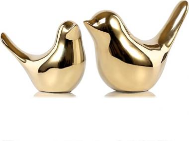 FANTESTICRYAN Small Animal Statues Home Decor Modern Style Gold Decorative Ornaments for Living Room, Bedroom, Office Desktop, Cabinets