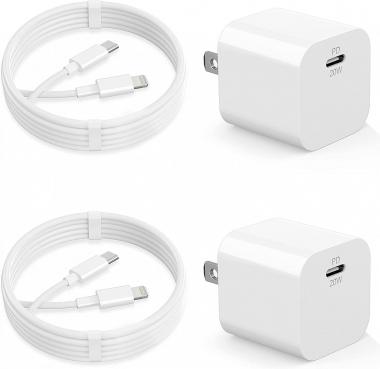 iPhone 13 14 Charger,【Apple MFi Certified】20W PD USB C Fast Charger Block 2PACK with 6FT Type C to Lightning Cable for iPhone 14 Pro Max/14 Pro/13 Pro Max/12 ProMax/11/Xs/X/iPad Pro/Air2 Wall Charging