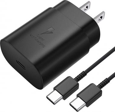 USB C Charger, 25W Type C Fast Wall Charger with PD 3.0, Compact Power Adapter Compatible with Samsung Galaxy S21/S21+/S21 Ultra/S20/S20+/S20 Ultra/Note 20/Note 20 Ultra/Note 10/Note10+