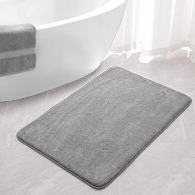 Zareas Memory Foam Bath Mat Rugs, Non Slip Ultra Soft Bathroom Rugs, 24 x 36 Inch, Absorbent Cozy Shower Bath Runner Rug, Luxurious Cushioned Carpet for Bathroom Kitchen Floor, Machine Washable