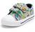 K KomForme Toddler Boys & Girls Shoes Kids Canvas Sneakers with Cartoon Dual Hook and Loops