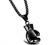 Hamoery Men Women Punk Stainless Steel Boxing Glove Chain Pendant Necklace