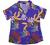 Allegra K Women's Hawaiian Shirts Leaves Printed Short Sleeve Tropical Button Down Shirt