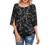 Womens Casual Scoop Neck Loose T-Shirt 3/4 Sleeve Chiffon Blouse Tees Top Floral Solid Office Shirts Tunic Summer Tops