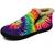 Tie Dye Snow Boots for Women Men Fur Lined Winter Sneakers Slip On Ankle Booties Custom Shoes Gifts for Her,Him