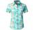 JOGAL Women's Floral Blouse Casual Button Down Short Sleeve Aloha Hawaiian Shirt