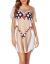 Ekouaer Women's Bikini Shirt Cover Up Short Sleeve Cute Bikini Print Cover-Up Baggy T Shirt Dress Fun Wear