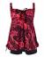 Septangle Women Plus Size Bathing Suits Paisley Print Two Piece Swimsuit Tankini Swimwear