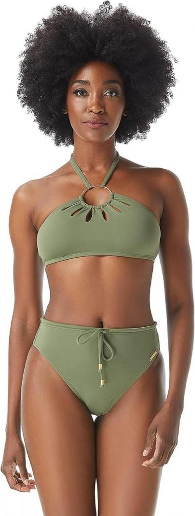 Vince Camuto womens Serengeti Shades Logo Ring Cutout Halter Top