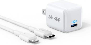 Anker USB C Charger 20W, 511 Charger ( Nano ), PIQ 3.0 Durable Compact Fast Charger with 6ft USB-C to Lightning Cable (MFi Certified) for iPhone 13 / 13 Mini / 13 Pro / 13 Pro Max / iPad Pro and More