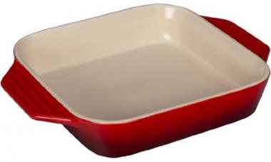 Le Creuset Stoneware Square Dish, 2.2 qt. (9.5"), Cerise