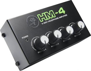 Mackie HM Series, 4-Way Headphone Amplifier Mixer Accessory 1-ch x 4 headphones (HM-4) , Black