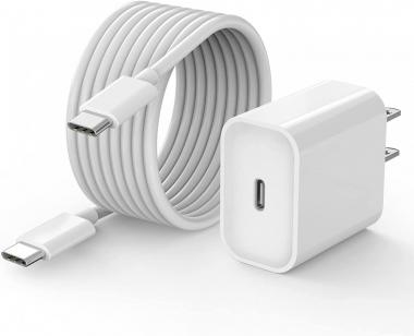 10 FT Long iPad Pro Charger, [Apple MFi Certified] 20W Android Charger iPad Charger Block + 10 FT USB C to C Cable for iPad Pro 12.9/11 inch 2021/2020/2018, iPad Air 5th/ 4th Gen, iPad Mini 6th Gen