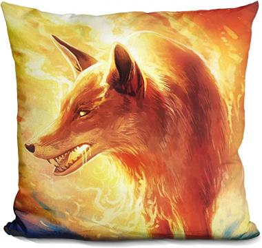 LiLiPi Fire Fox Decorative Accent Throw Pillow