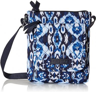 Vera Bradley Cotton Mini Hipster Crossbody Purse with RFID Protection