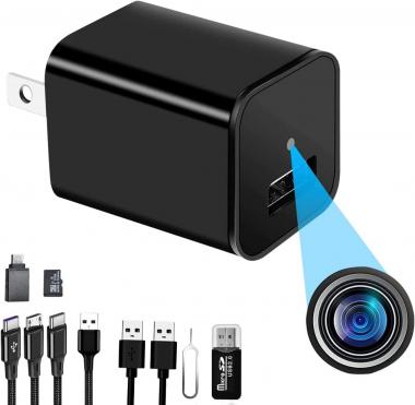 Spy Camera Charger Hidden Camera Mini Camera 1080P USB Charger Full HD Nanny Cam Surveillance Camera