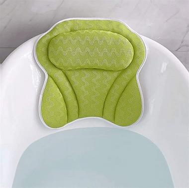 YYL Bathtub Spa Pillow, 3D Air Mesh Bathtub Pillow and 6 Suction Cups Helps Support Head Back Shoulder and Neck for All Bathtub Hot Tub and Home Spa (Color : Style2)