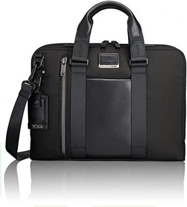 TUMI - Alpha Bravo Aviano Laptop Slim Brief Briefcase - 15 Inch Computer Bag for Men and Women - Black