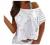 Sexy Tops for Women Summer T-Shirt V Neck Cold Shoulder Tunic Tops Blouse Casual Loose Strappy Cute Graphic Tee Shirts