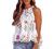 Womens Summer Tops 2022 High Neck Summer Boho Floral Halter Tank Tops Babydoll Ruffled Flowy Sleeveless Shirts Blouses