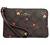 COACH WOMENS Corner Zip Wristlet In Canvas Leather