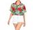 LA LEELA Women's Vacation Camp Blouse Top Hawaiian Shirt