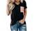 Womens T Shirts Fashion Leopard Summer Short Sleeve Striped Color Block Casual Crewneck Shirt Baseball Raglan Tee Top