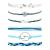 Summer Surfer Ankle Bracelets for Women Cute Aesthetic Bracelets Waterproof Handmade Friendship Bracelet Ocean Wave String Bracelets Adjustable Anklet Bracelets Set Preppy Jewelry for Teen Girls