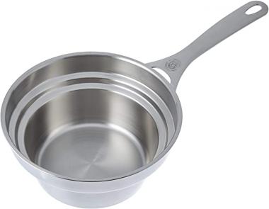 Le Creuset Stainless Steel Double Boiler Insert For 2 And 3 quart Saucepans, 2.2 qt.