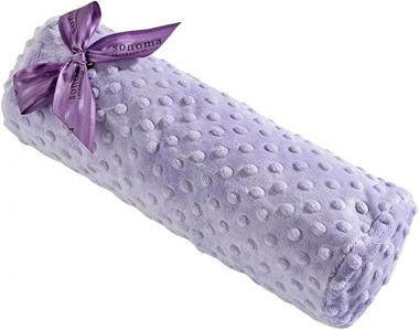 Sonoma Lavender, Lavender Bolster Roll, Microwaveable, Hot/Cold Neck Pillow, Soothing and Relaxing Pain Relief for Neck, Low Back or Behind The Knees, Removable/Washable Cover, (Lavender Dot)