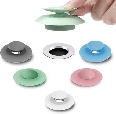 Shower Drain Stopper - Silicone Bathtub Drain Strainers，Hair Trap Hair Catcher Bathtub Drain Stopper Protectors Cover Easy to Install and Clean Suit for Bathroom Bathtub and Kitchen 5 Pack