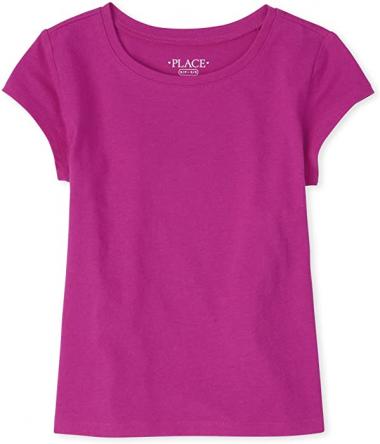 The Children's Place Girls' Short Sleeve Basic Layering T-Shirt