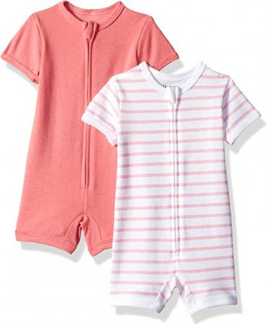 Hanes Ultimate Baby Zippin 2 Pack Rompers