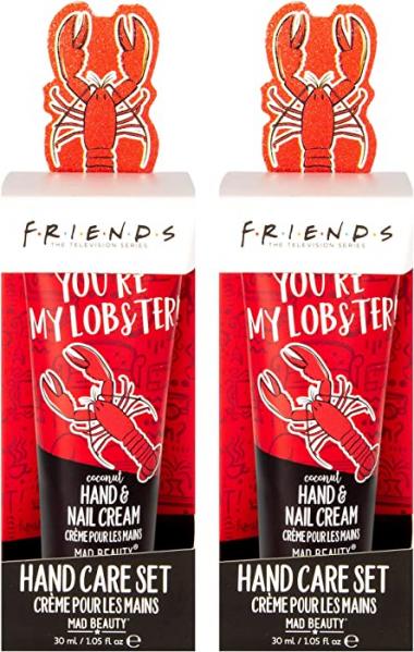 MAD Beauty Mad Beauty 2 Count Friends Lobster Hand Care | 2 Gift Sets of Hand & Nail Cream and File | Fun Spa Skincare for Parties Gag Gifts