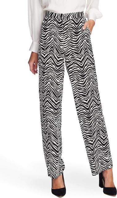 Vince Camuto Zebra Peaks Printed Wide-Leg Pants