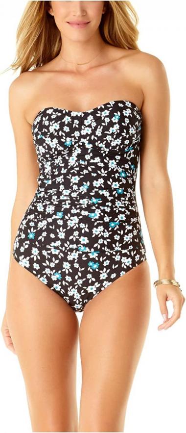 Anne Cole Women's Standard Twist Front Shirred One Piece Swimsuit