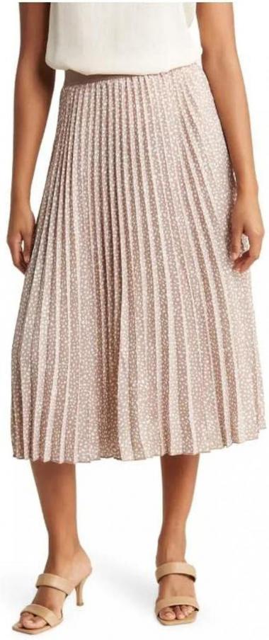 Vince Camuto Ladies Pleated Midi Skirt