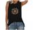 Workout Tops for Women Summer Sunflower Printed Graphic Sleeveless T Shirts Tank Top Casual Loose Cute Vest Tee Blouse