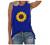 Workout Tops for Women Summer Sunflower Printed Graphic Sleeveless T Shirts Tank Top Casual Loose Cute Vest Tee Blouse