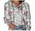 SNKSDGM Womens Casual Boho Floral Print V Neck Long Sleeve Loose Blouses Shirts Summer Babydoll Peplum Tops with Drawstring