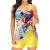 YALFJV Tankini Bathing Suits for Women Color Block Printed Tummy Control Swimsuits with Boy Shorts Two Piece Modest Swimwear