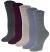 Pack of 5 Womens Winter Socks Warm Thick Knit Wool Soft Vintage Casual Crew Socks Gifts