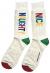 American Eagle Unisex Patterned/Fun Classic Crew Socks - One Size