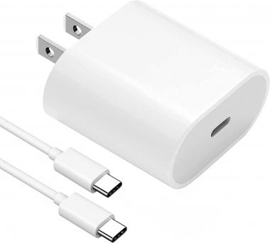 20Watt USB C Fast Charger for 2021/2020/2018 iPad Pro 12.9 Gen 5/4/3, iPad Pro 11 Gen 2/1, New iPad Air 5th/4th, iPad Mini 6 Generation, PD Wall Charger with 6.7Foot USB C to USB C Charging Cable